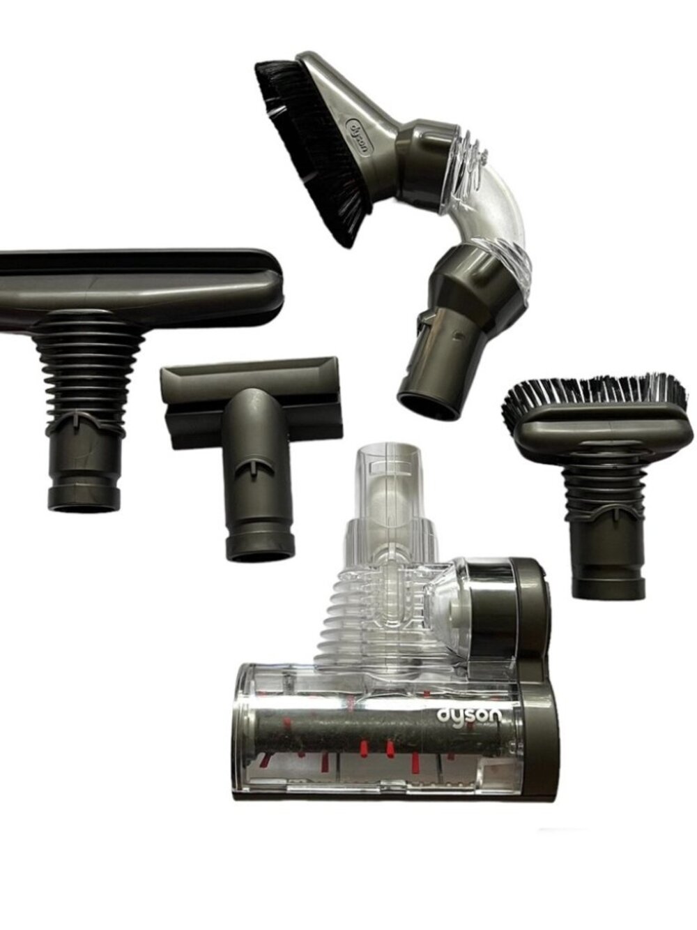 5 piece Lot Dyson Authentic Attachments including Mini Turbine